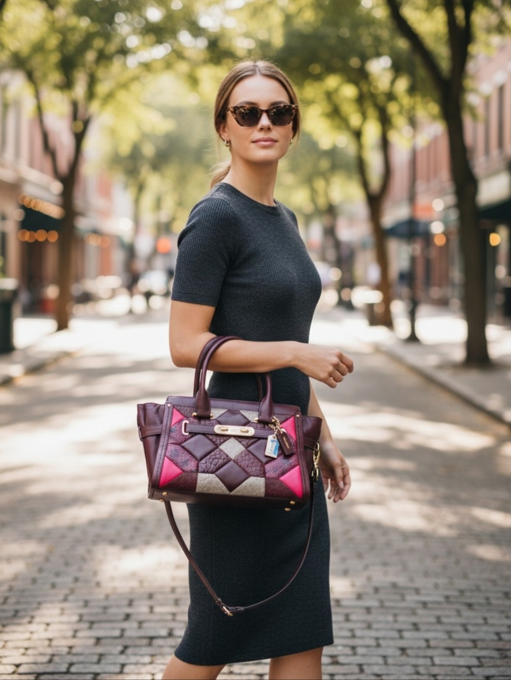 Coach Swagger 27 Patchwork Satchel